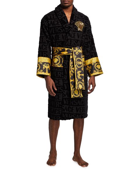 men's versace robe with hood|Versace robe neiman marcus.